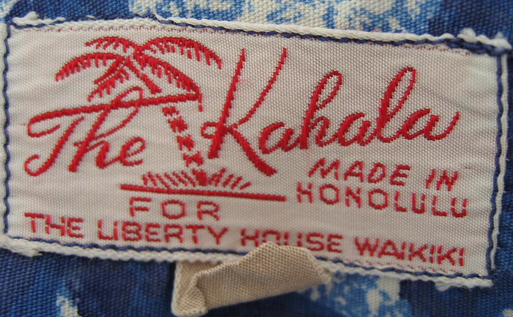 The Kahala ~ label of vintage men's shirt | For The Liberty … | Flickr