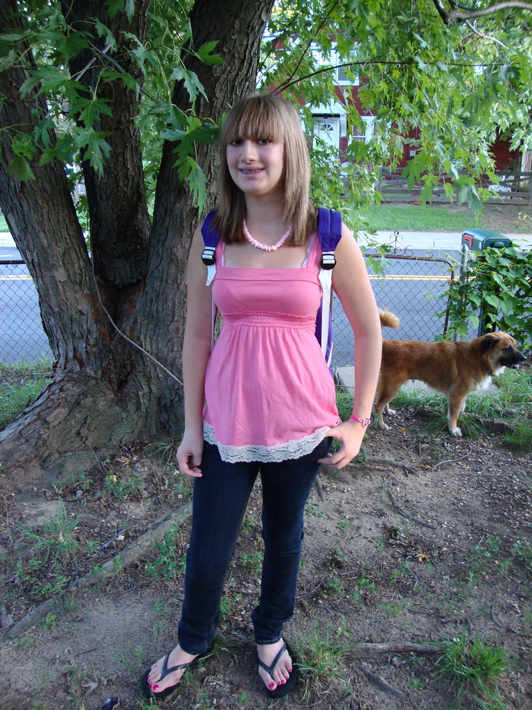 First day! | Starting 8th grade. Happy to rule the school. | Lauren ...