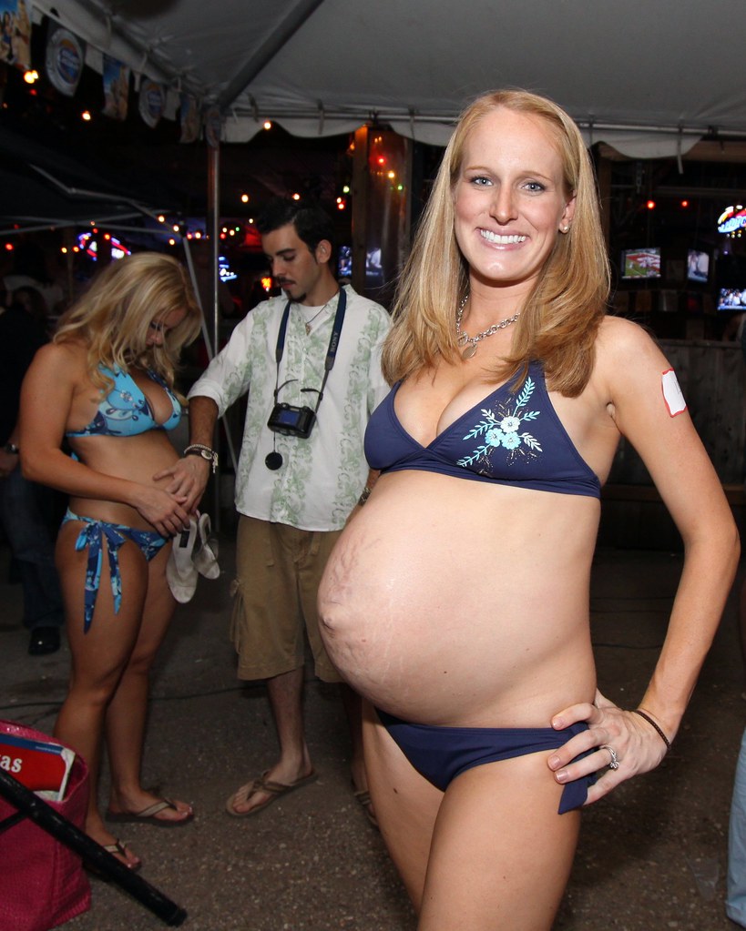 5Th Annual Pre-Labor Day Pregnant Bikini Contest  Big Wo -9844