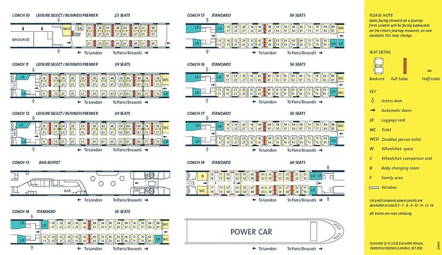 Eurostar - Train plan coaches 10 to 18 | Train Chartering of… | Flickr