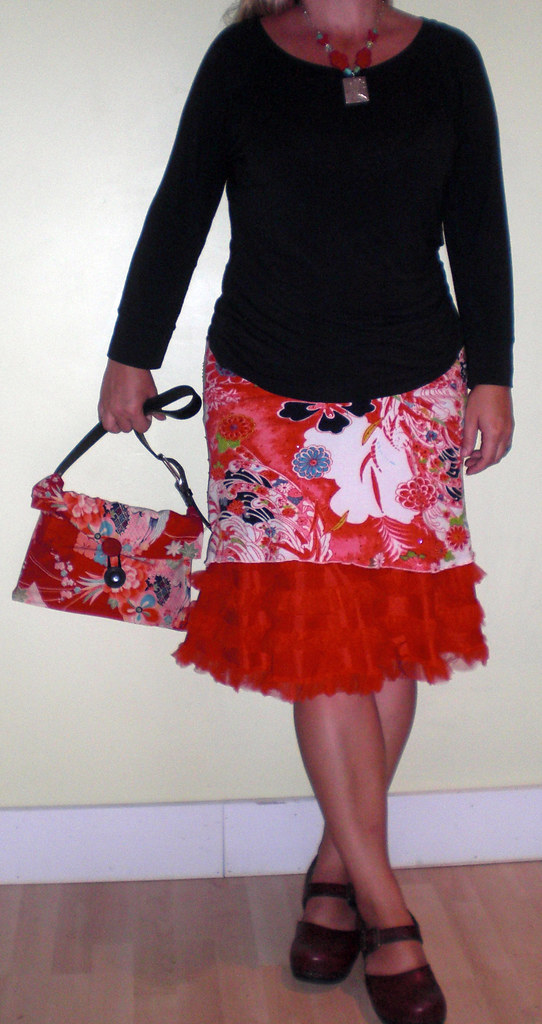 Up Cycled Skirt and Purse | This past weekend I purchased th… | Flickr