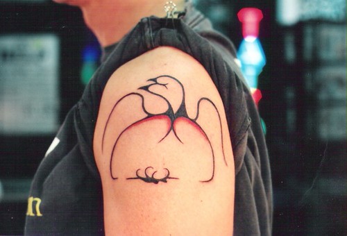 Haida indian style canada geese tattoo  did this haida 