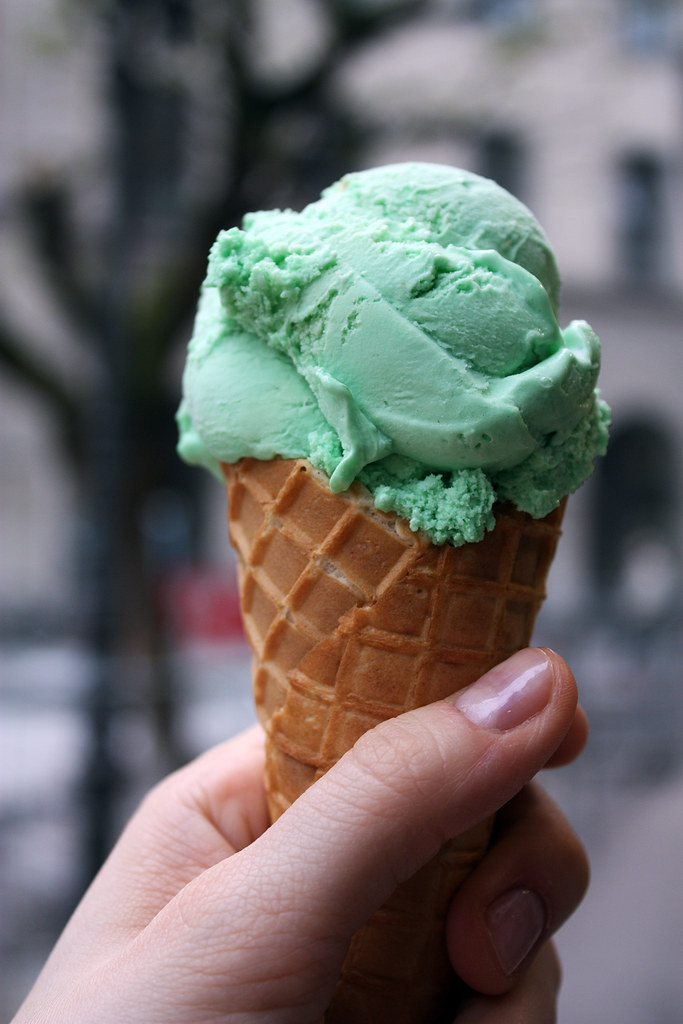 Waldmeister Eis | Woodruff flavoured icecream - my favourite… | Flickr