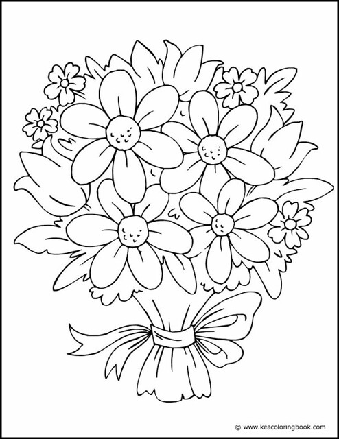 half flower coloring pages - photo #6