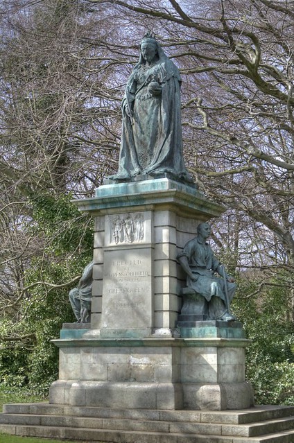 Statue Of Queen Victoria Outside Kensington Palace In 