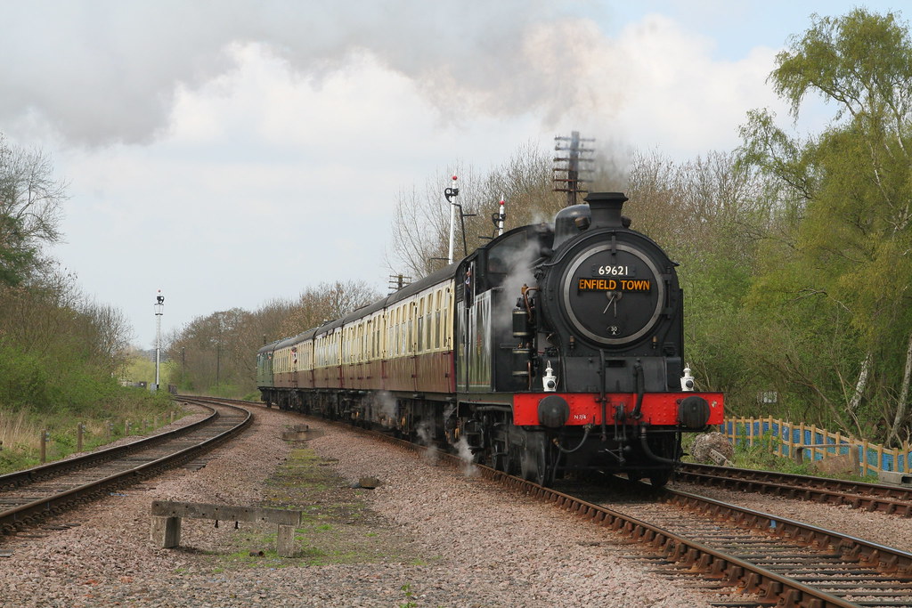 Class N7 69621 is pictured at Swithland Sidings. Photo by Duncan Harris.