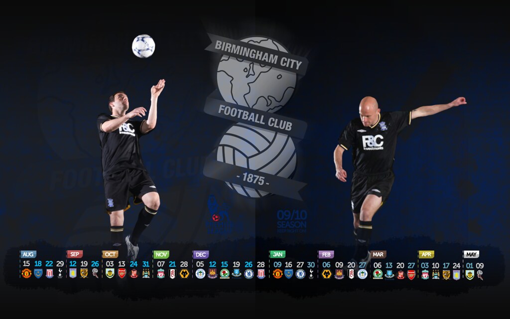 Birmingham City Black Away Kit Fixture Wallpaper 09/10 - Flickr