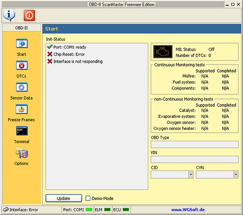 OBD: OBD-II ScanMaster Freeware Edition | Funktioniert leide… | Flickr
