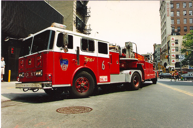  FDNY  Tiller  Ladder  6 Chinatown NY FDNY  Tiller  Ladder  6 