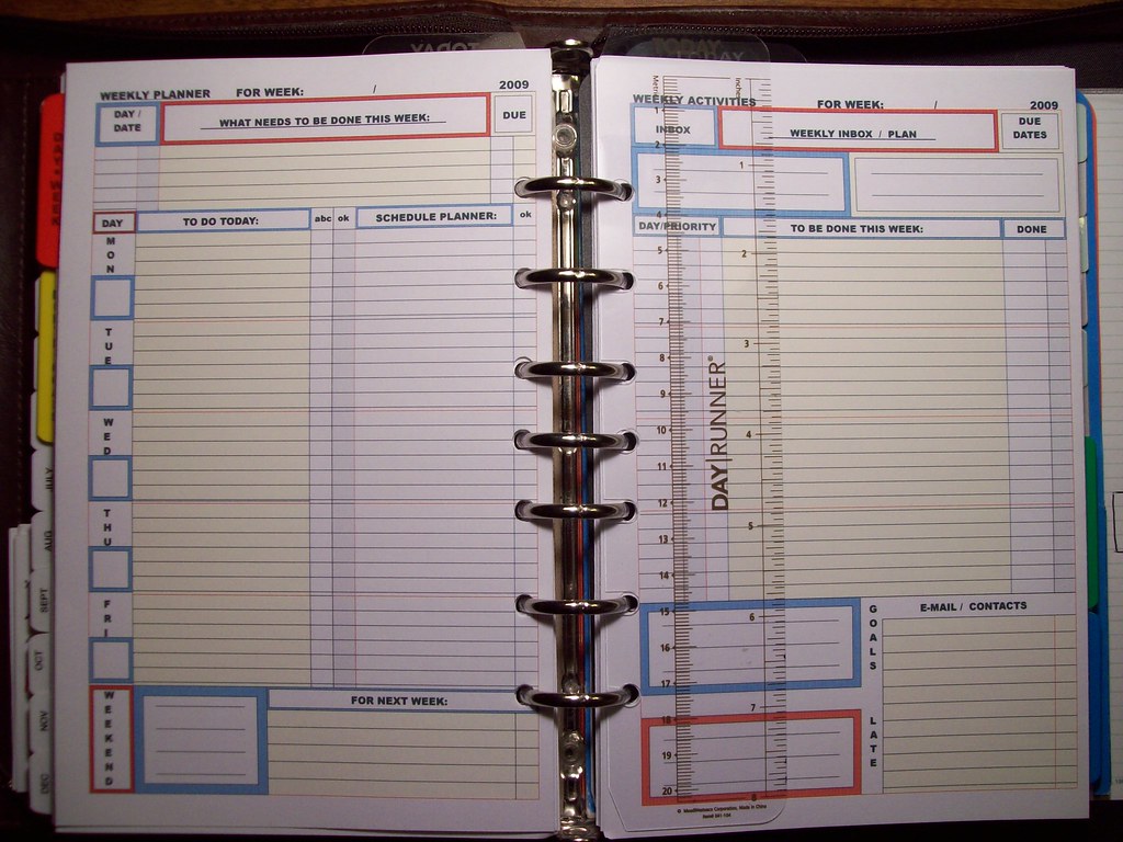 My DIY Day Planner System | This is the Weekly view of my DI… | Flickr
