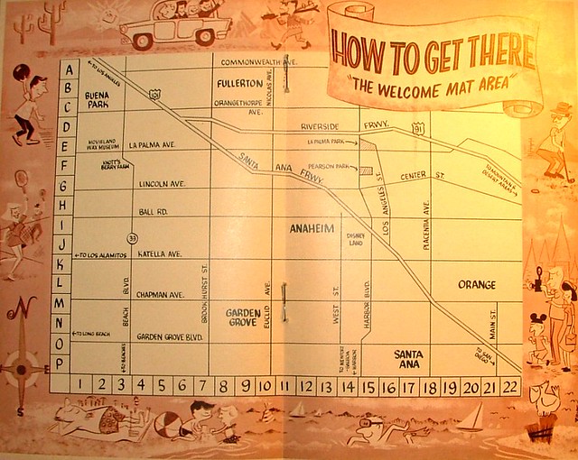 Vintage Sightseeing Map From The Welcome Mat Lots Of Fun T Flickr