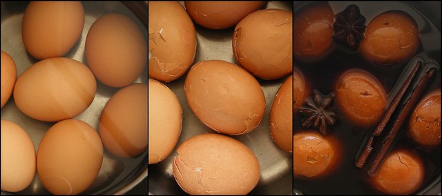 Thee eieren maken