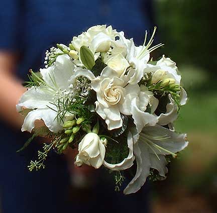 Gardenia & Lily fragrant wedding bouquet by Beikmann Assoc… | Flickr