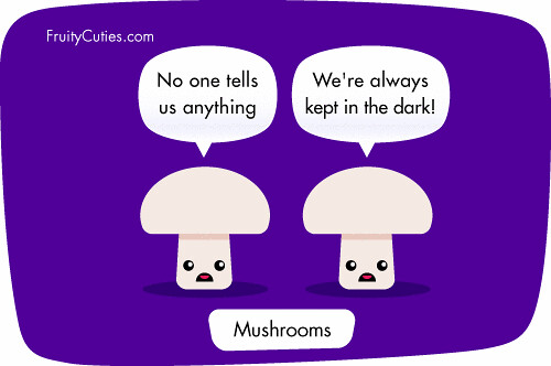 Cartoon Mushroom Joke I Thought Mushrooms Loved The Dark A Flickr 100-most-common-irregular-verbs-in-english-v1-v2-v3-v4-meanings