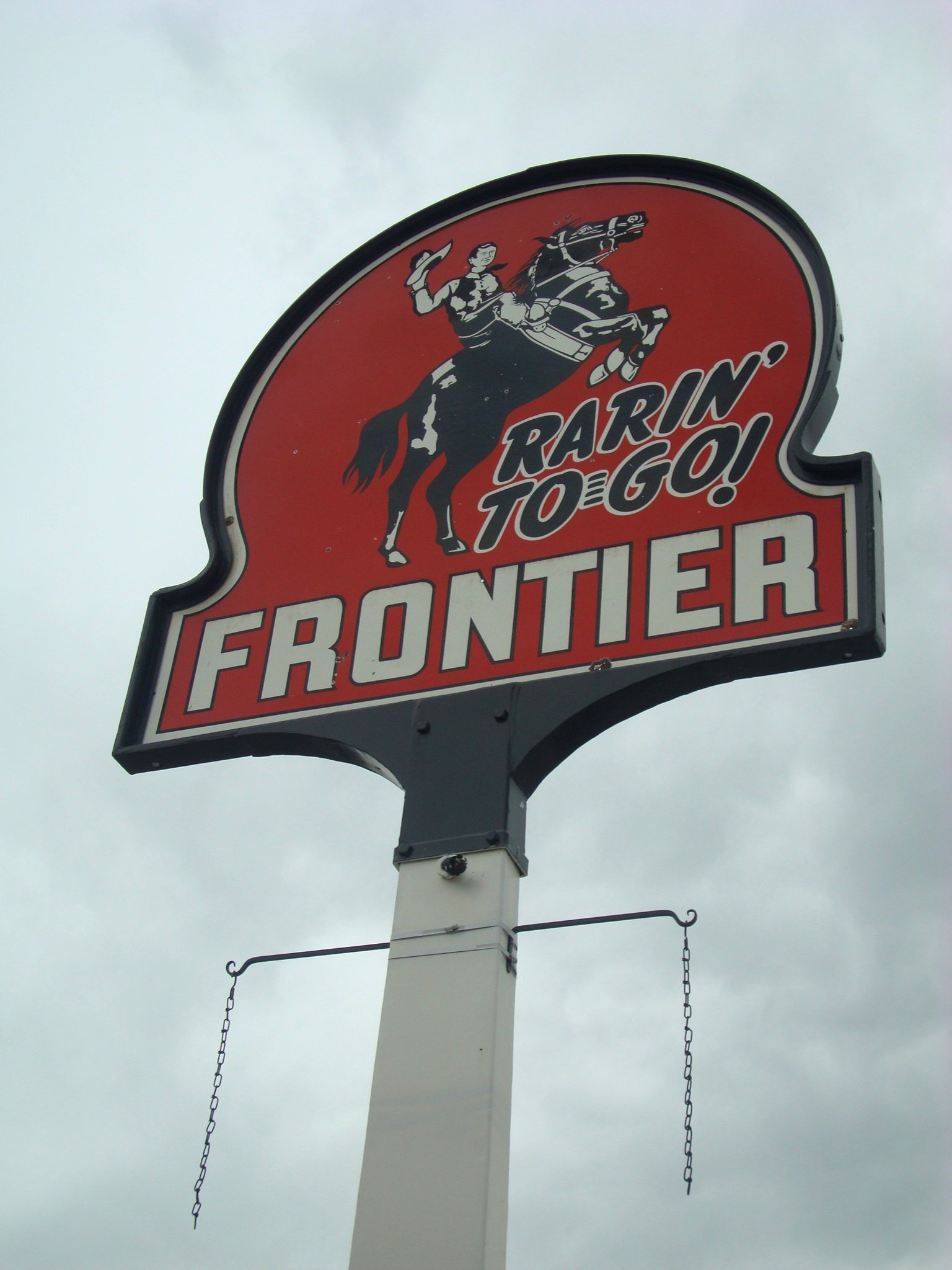Frontier Gas sign - Craig, Colorado U.S.A. - May 21, 2009