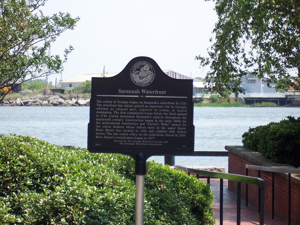 Savannah Waterfront Historical Marker - Savannah, GA | Flickr
