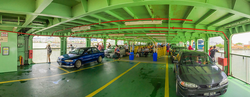 Panorama in the ferry