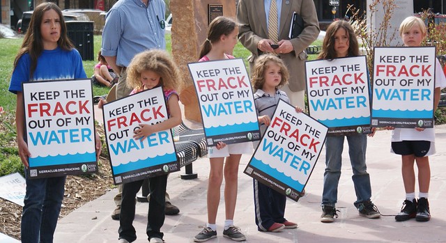 Fracking opponents rally outside the Boulder County Courthouse. County Commissioners were considering extending a moratorium on drilling permits. The current moratorium expires in June. (5/13/13)