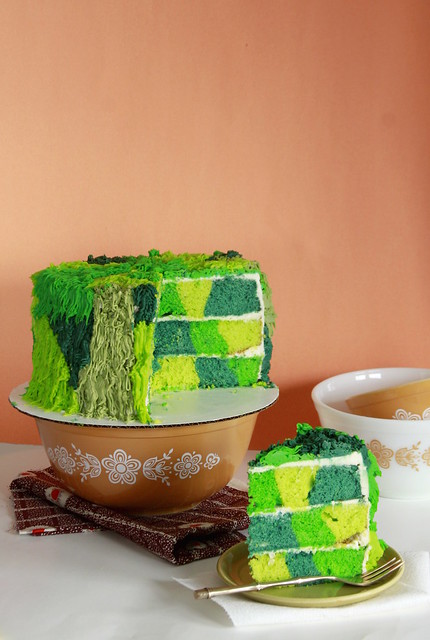 Groovy Green Cake