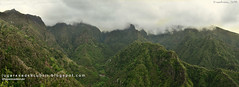 Vista dos Balcões de Ribeiro Frío (Santana, Madeira)