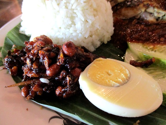 Ayam Penyet Ria kacang & ikan bilis and egg