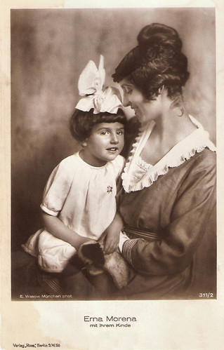 Erna Morena and child