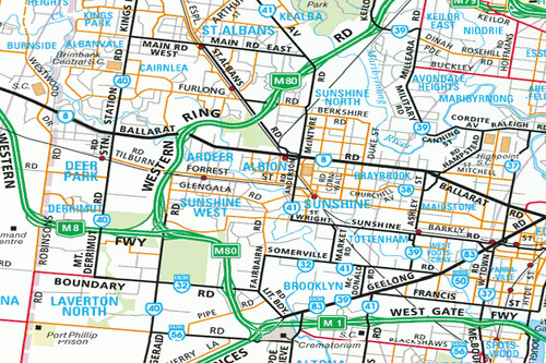 Western Ring Road diverts around the suburb of Ardeer