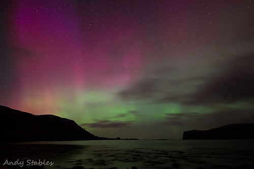 Aurora, Loch Pooltiel, Skye