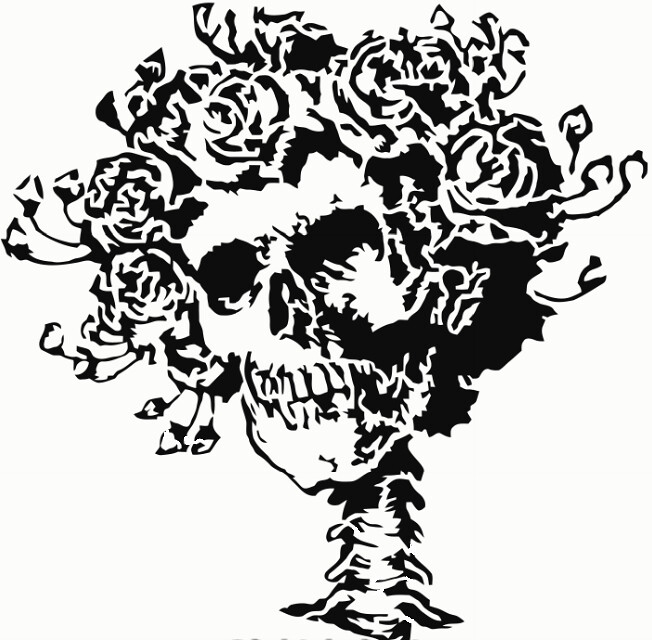 Grateful Dead "Skull & Roses" Logo | Three Layer Stencil Ori… | Flickr