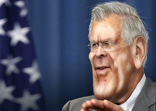 Donald Rumsfeld - Cariacture