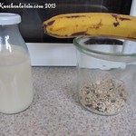 Schoko-Bananen-Porridge zum Mitnehmen