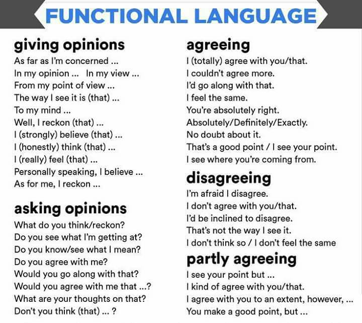 Useful phrases for discussions and essays