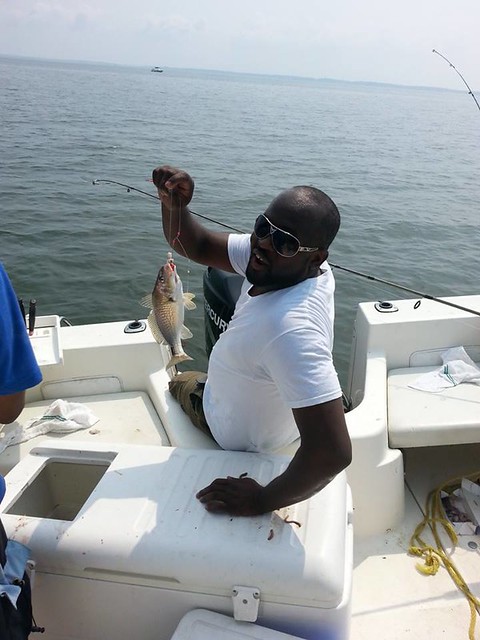 Photo courtesy of Travis Franklin, holding a croaker.