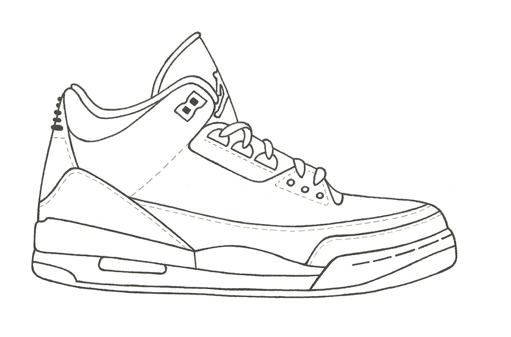 Stencil Of Nike Air Jordans