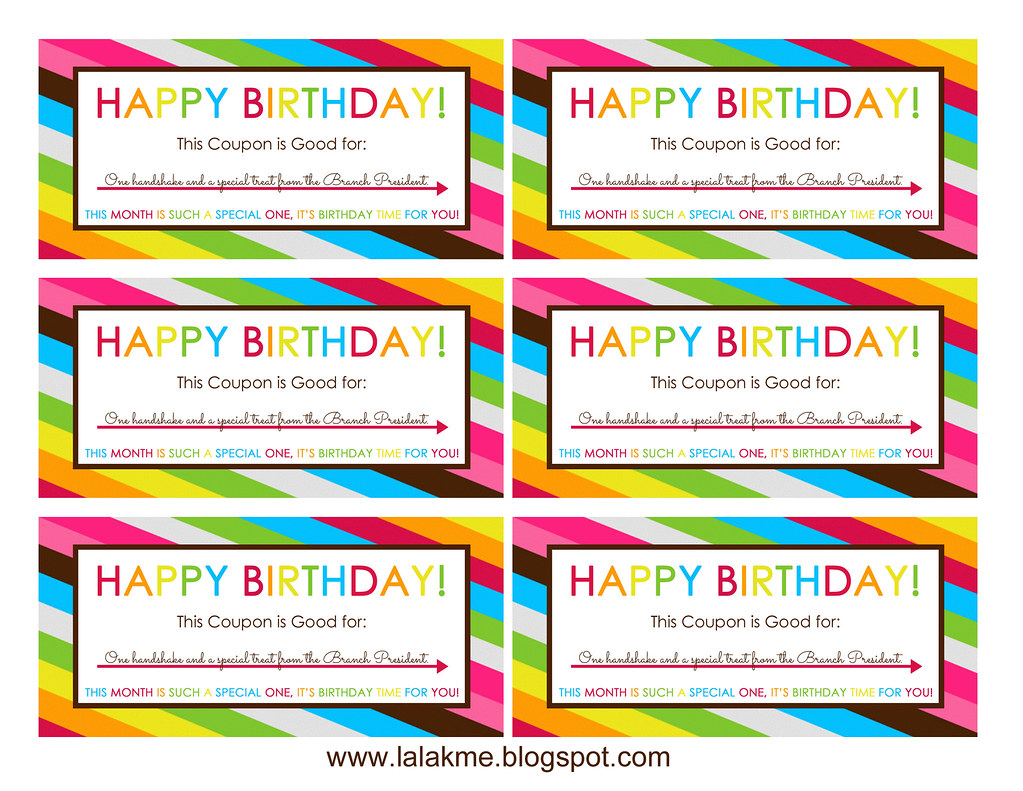 Free Printable Birthday Coupon Template Pdf