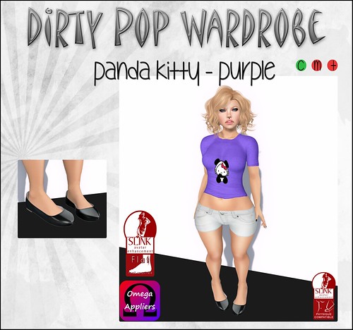 Dirty Pop Wardrobe - Panda Kitty - Purple
