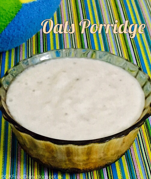 Oats Banana Porridge for Babies