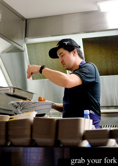 Owner and head chef Alex Wong of Yang's Malaysian Food Truck in Sydney
