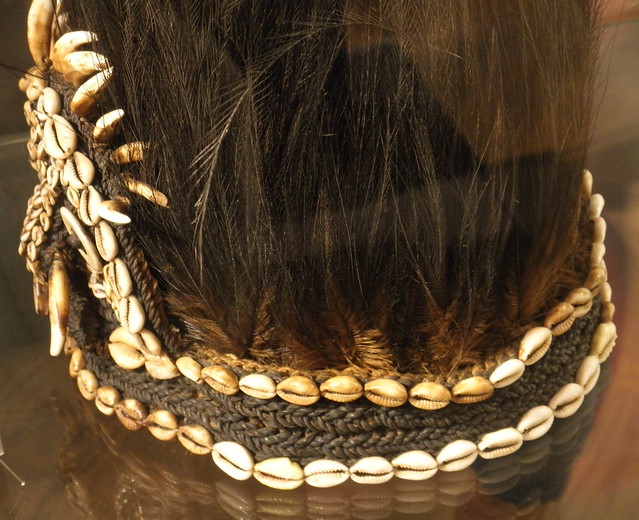 feather and shell headdress