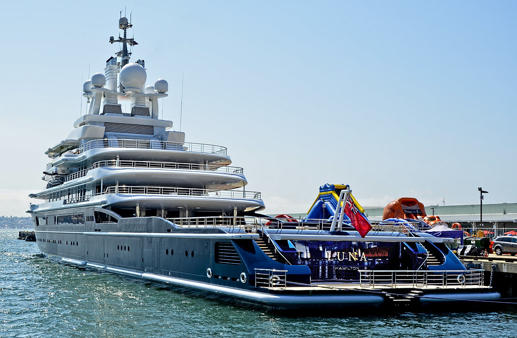 Mega Yacht LUNA - Roman Abramovich - San Diego Harbor Flickr