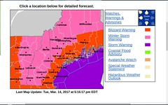 Warnings and advisories for Maine cost