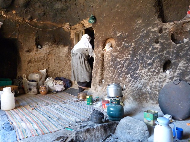Casa troglodita en Meymand (Irán)