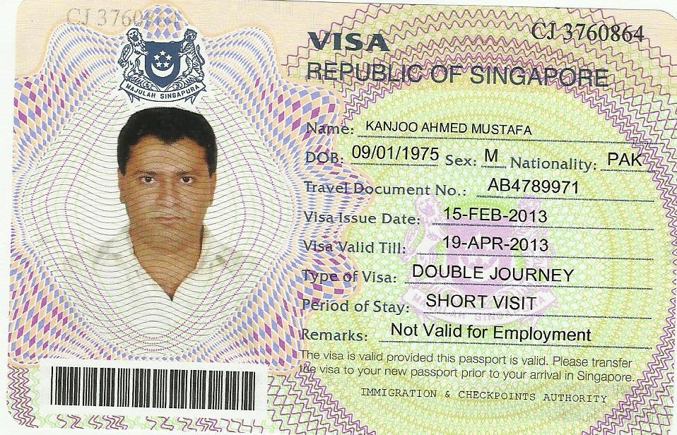 singapore tourist visa fees from pakistan