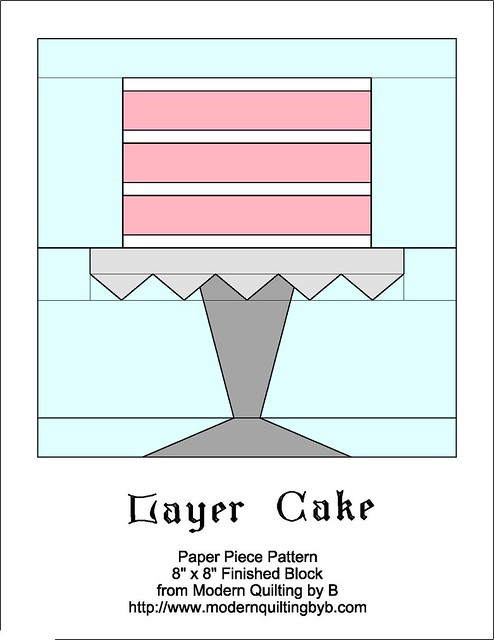 Layer Cake-1 Free Paper Piece Pattern