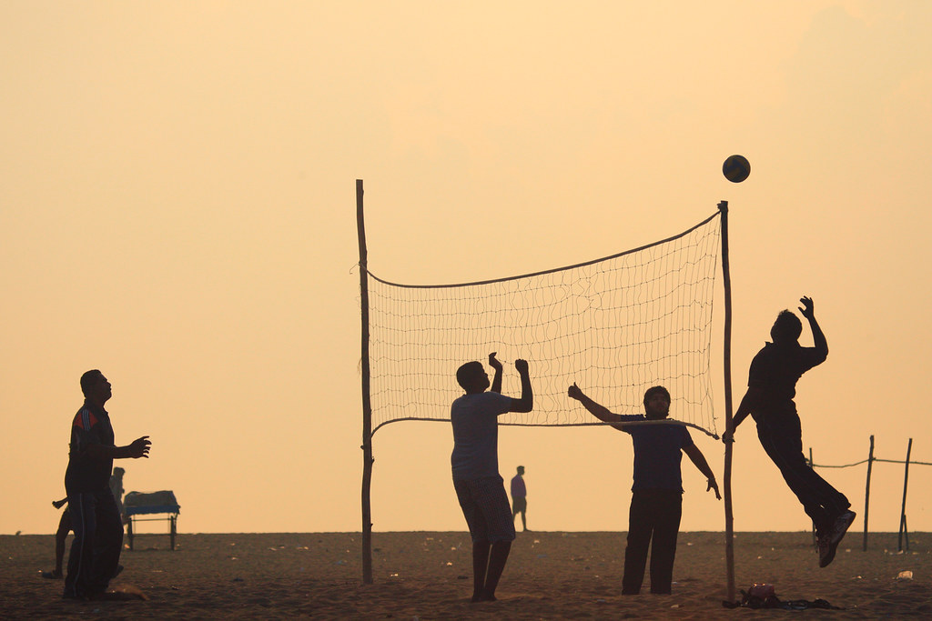 VolleyBall at Marina Beach, Chennai | Clicked this on a sundâ€¦ | Flickr