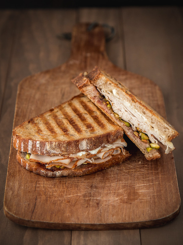 Turkey, Fig, Goat Cheese, & Pistachio Panini | Will Cook For Friends