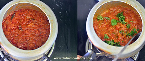 tomato sabji for chapathi