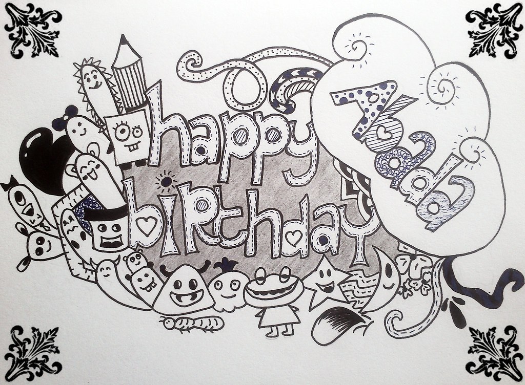 Happy birthday  #birthday #doodle #simple #bestfriend # 