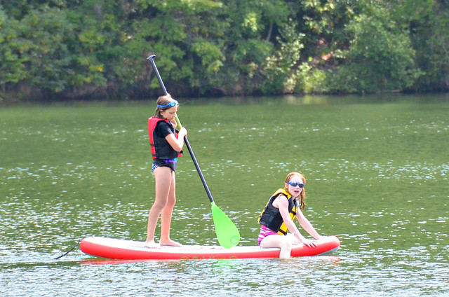 Stand Up Paddle Boarding Fun at Hungry Mother State Park in Virginia