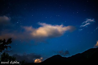 Sky view of starry night near Didina Village